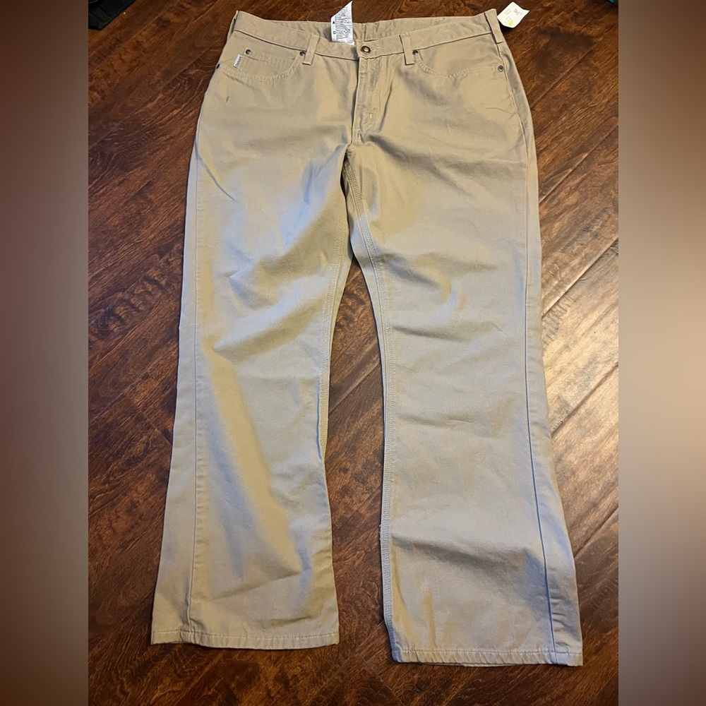 Carhartt Jeans Womens 16x30 Traditional Fit Boot Cut Flare Canvas WB002GKH